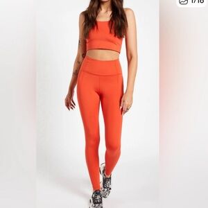 Girlfriend Collective Orange Pants & Top Set